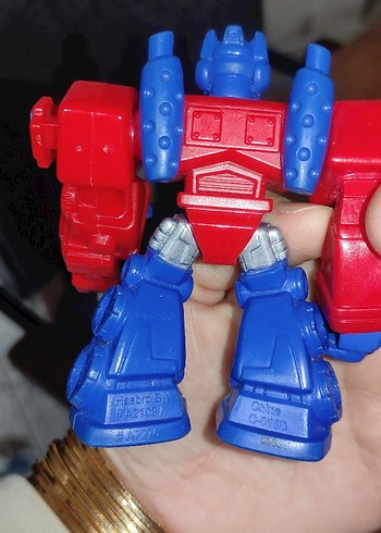 Renkli Kırmızı Robot Aksiyon Figürü - Görsel 4