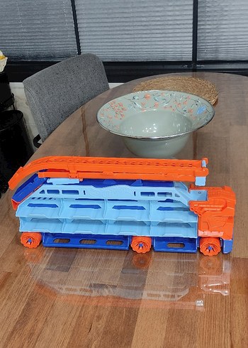 Turuncu-Gri Çocuk Oyun Seti hot wheels tır - Görsel 7