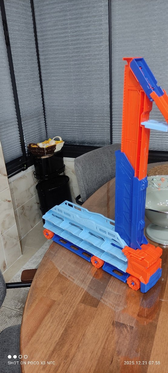 Turuncu-Gri Çocuk Oyun Seti hot wheels tır - Görsel 3