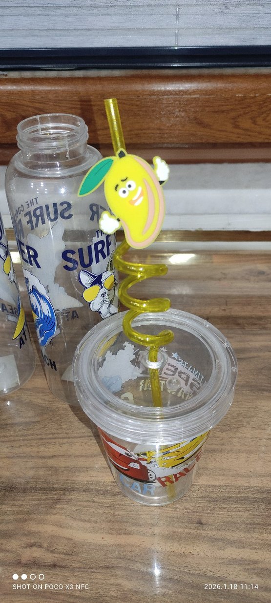 Renkli Çocuk Sulukları ve Pipetli Bardaklar - Görsel 4