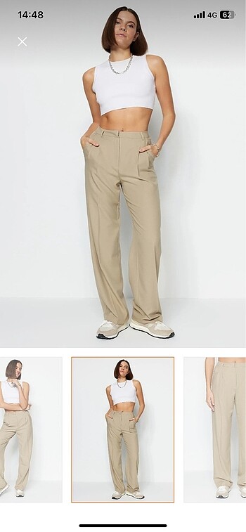 Trendyolmilla vizon straight pantolon