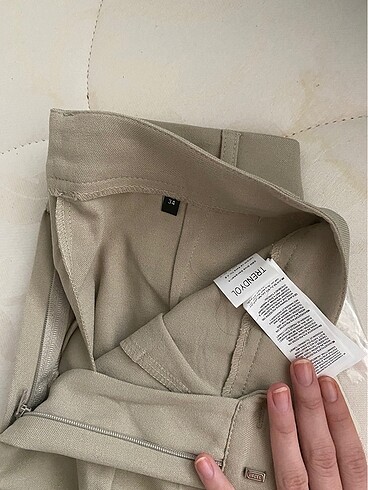 xs Beden camel Renk Trendyolmilla vizon straight pantolon
