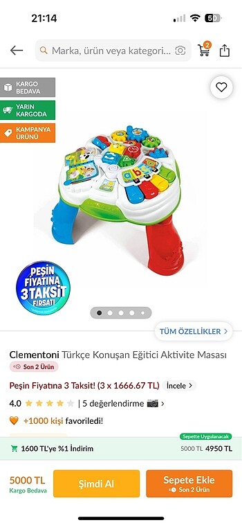 Eğitici aktivite masası