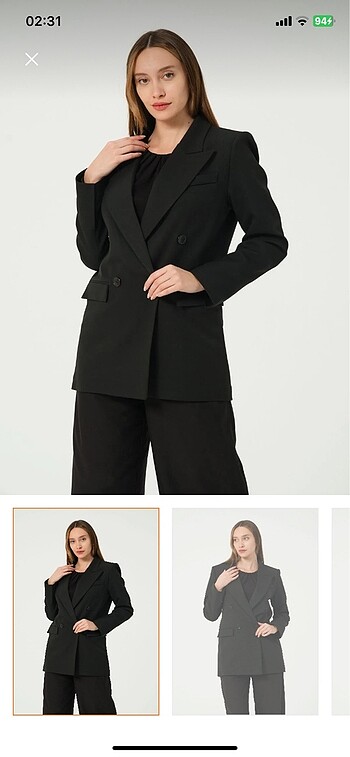 Blazer ceket siyah