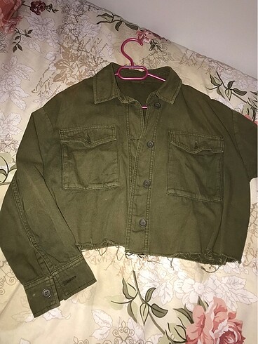 Crop ceket