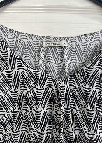 Bohem Gri Batik Desenli Uzun Elbise - Görsel 3