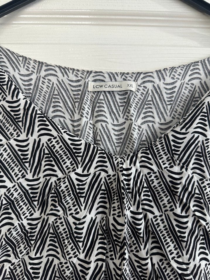 Bohem Gri Batik Desenli Uzun Elbise - Görsel 3