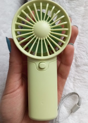 Yeşil Mini Taşınabilir El Vantilatörü - Görsel 7