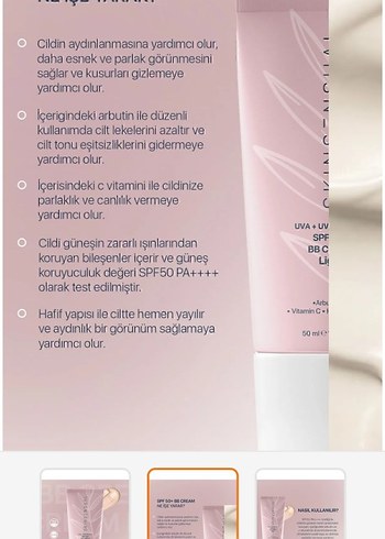 Beden Light Ten Renkli SPF50+ BB Krem