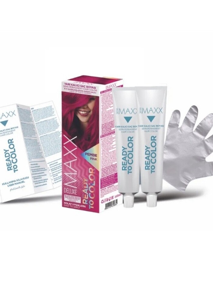 2 TÜP PEMBE SAÇ BOYASI - Görsel 2