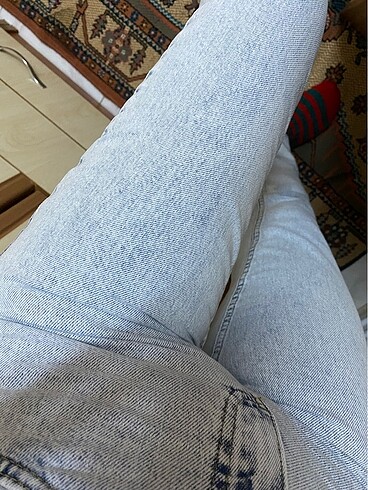 38 Beden mavi Renk Açık mavi yüksek bel bootcut jeans