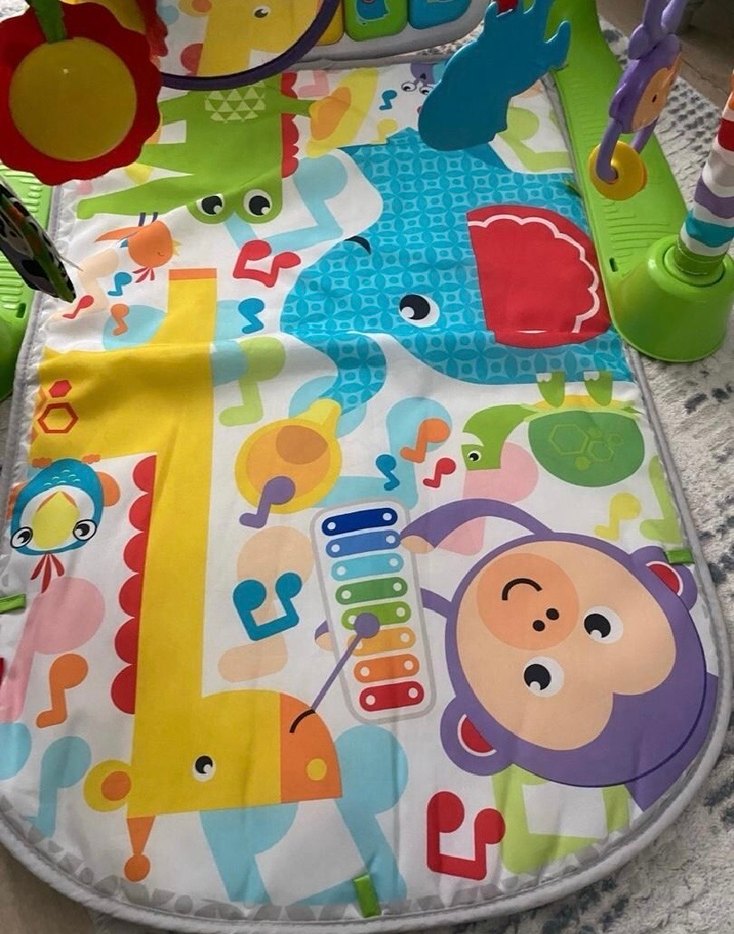 Fısher prıce Renkli Bebek Oyun Matı, Yumuşak ve Eğlenceli - Görsel 2
