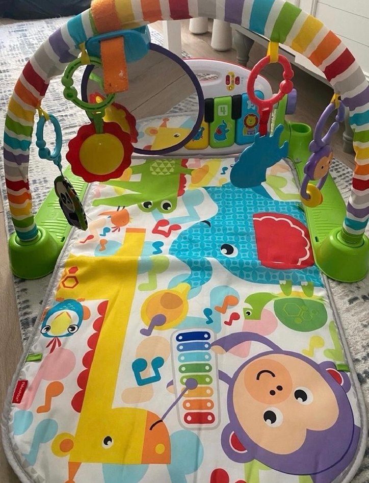 Fısher prıce Renkli Bebek Oyun Matı, Yumuşak ve Eğlenceli - Görsel 5
