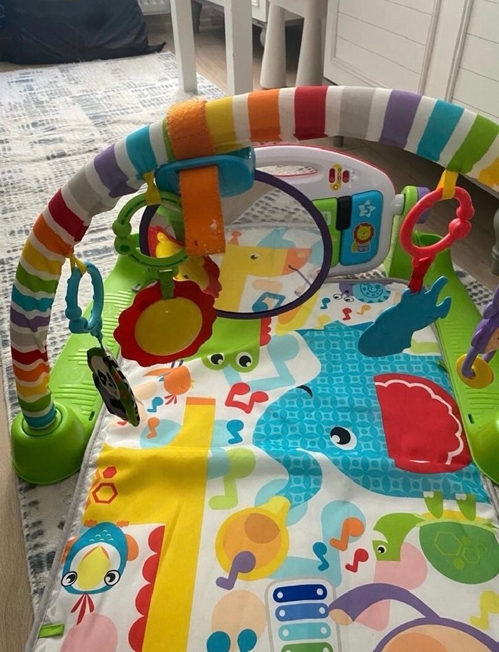 Fısher prıce Renkli Bebek Oyun Matı, Yumuşak ve Eğlenceli - Görsel 3