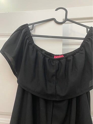 İster straplez ister kısa kollu günlük tulum - Görsel 5