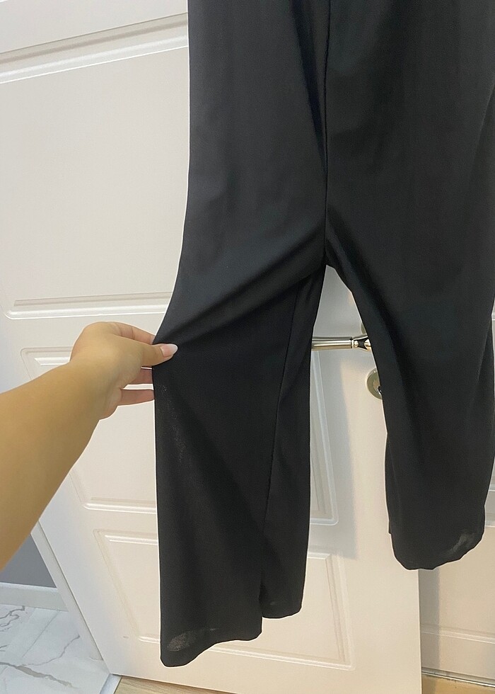 İster straplez ister kısa kollu günlük tulum - Görsel 4