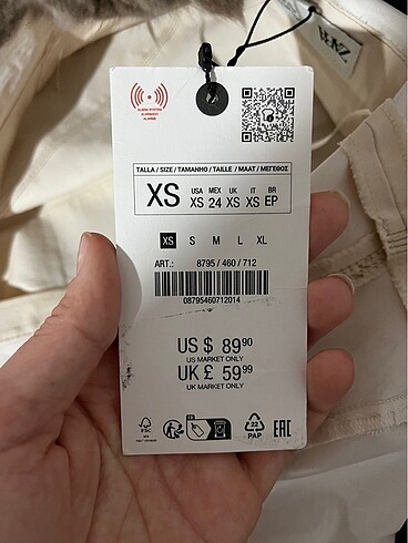 xs Beden ten rengi Renk Zara elbise