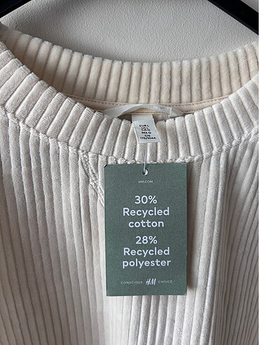 H&M HM kadife sweatshirt