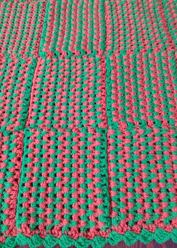 Renkli Örgü Battaniye - Görsel 4