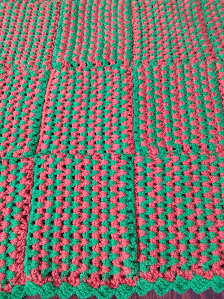 Renkli Örgü Battaniye - Görsel 4