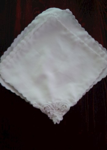 Nakışlı Beyaz 10 adet peçete örtü - Görsel 5