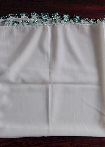 pul oyalı tülbent krep kumaş - Görsel 9