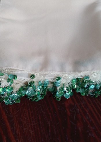 pul oyalı tülbent krep kumaş - Görsel 2