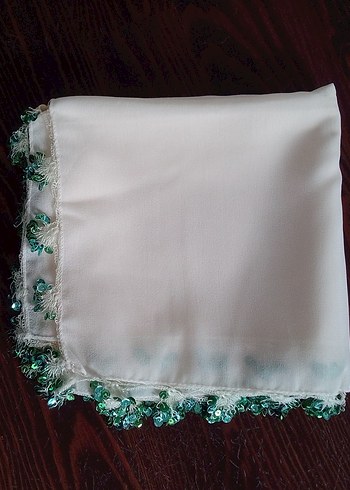 pul oyalı tülbent krep kumaş - Görsel 6