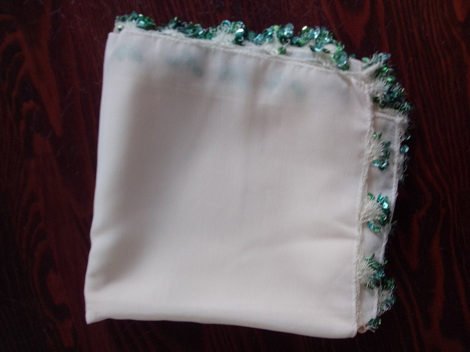 pul oyalı tülbent krep kumaş - Görsel 4