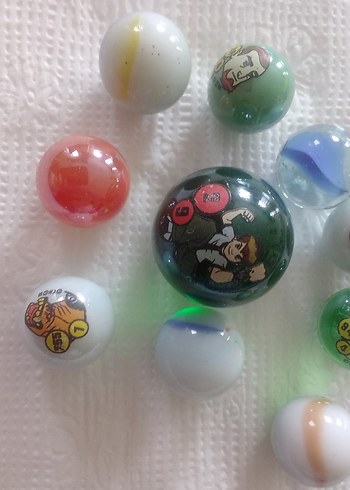 Çizgi Film Figürlü Renkli Cam Bilyeler - Görsel 5