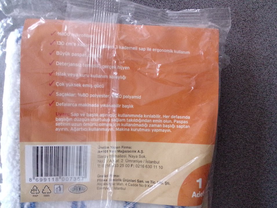 Mikrofiber Paspas Yedek - Görsel 3