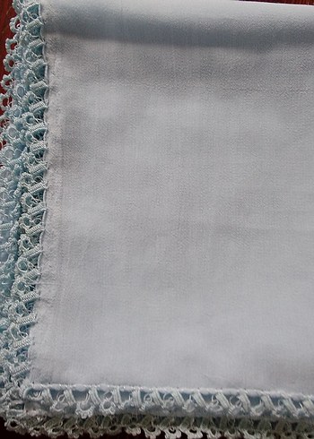 Dantel Detaylı Açık mavi Kadın Fular - Görsel 4