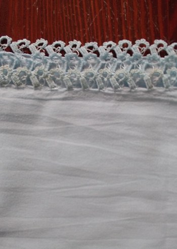 Dantel Detaylı Açık mavi Kadın Fular - Görsel 5