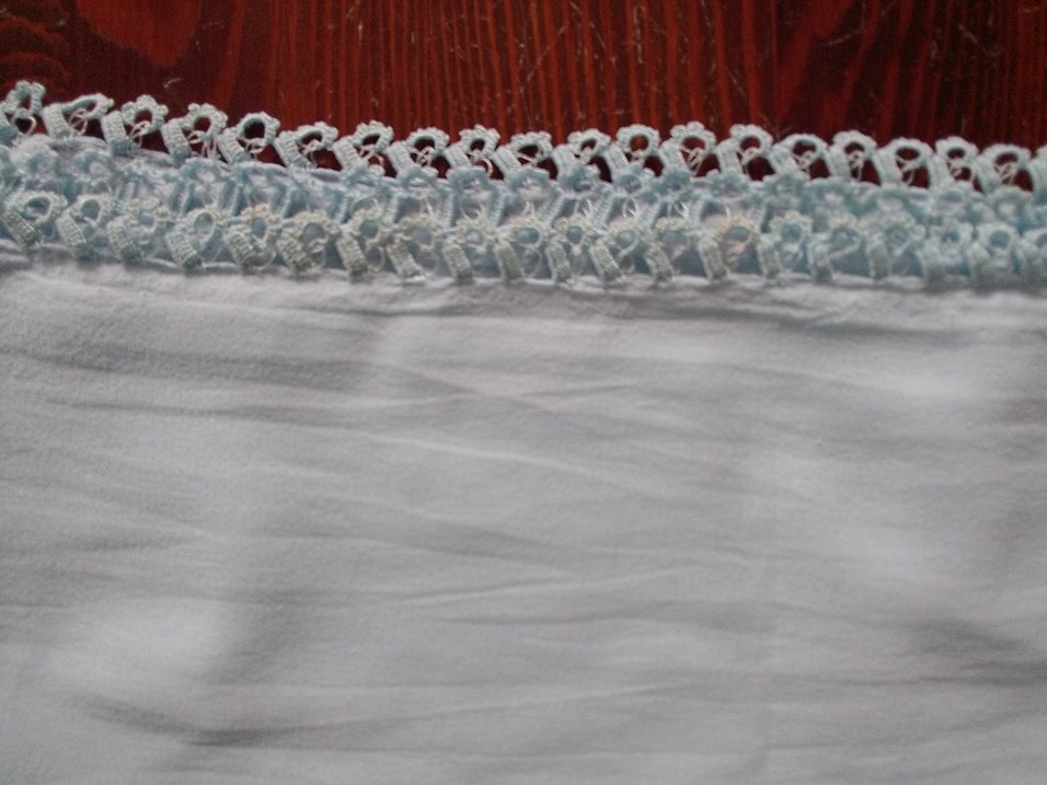 Dantel Detaylı Açık mavi Kadın Fular - Görsel 5