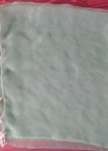 Dantel Detaylı Yeşil Bohem Kadın Fuları - Görsel 7