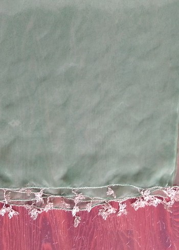 Dantel Detaylı Yeşil Bohem Kadın Fuları - Görsel 5