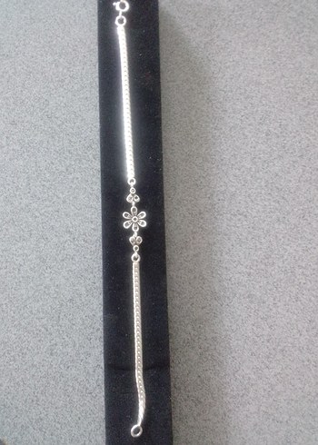 Kadın Zincir Detaylı 925 ayar gümüş Bileklik - Görsel 6