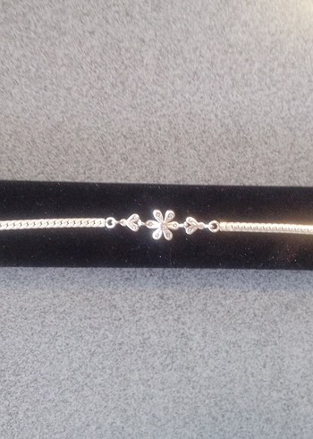 Kadın Zincir Detaylı 925 ayar gümüş Bileklik - Görsel 3