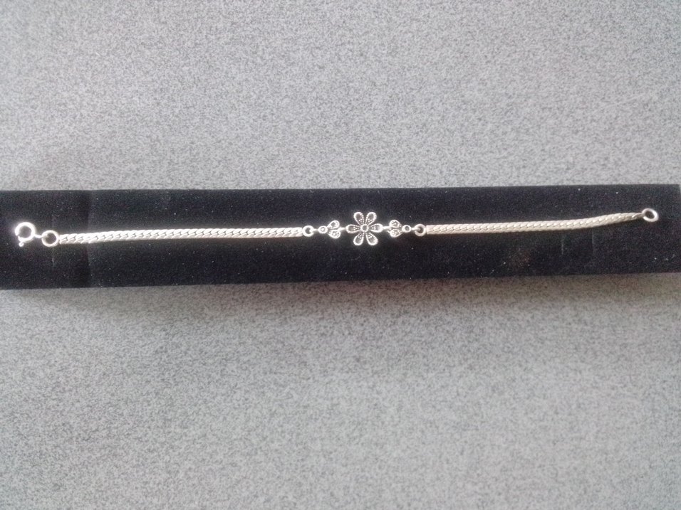 Kadın Zincir Detaylı 925 ayar gümüş Bileklik - Görsel 5