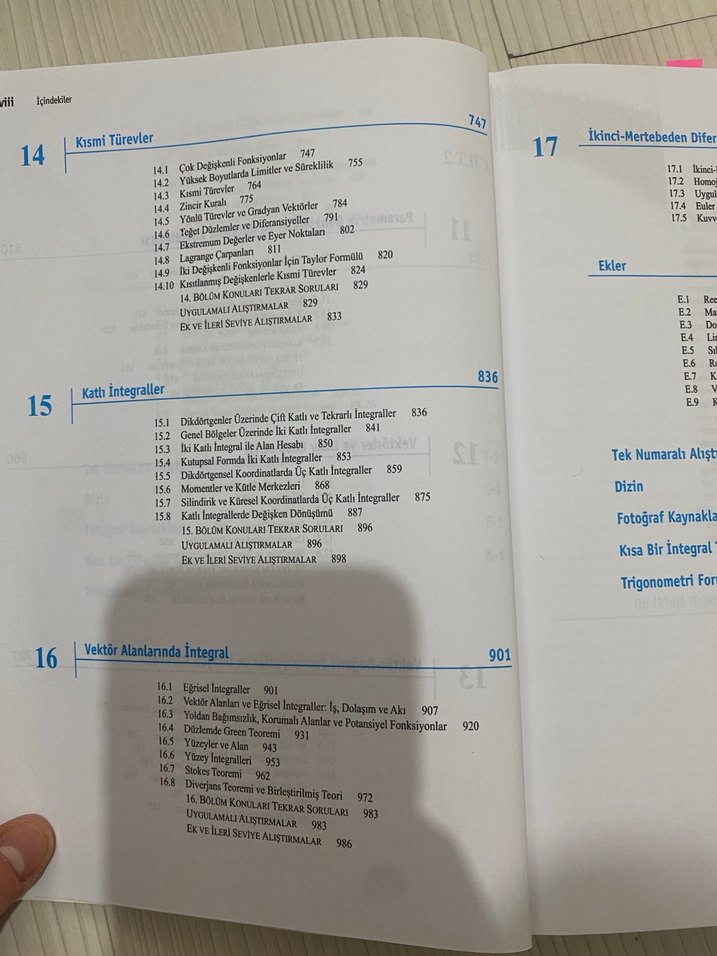 Thomas Kalkülüs Cilt 1 - Mustafa Bayram - Görsel 5