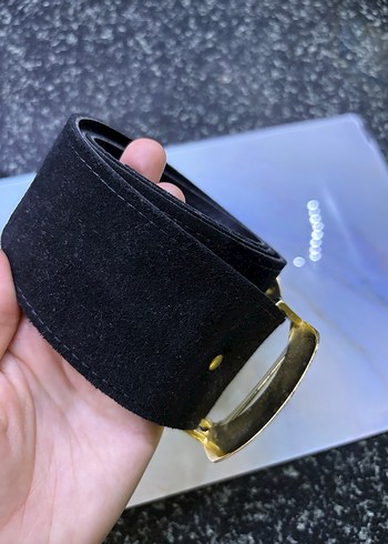 Bohem Tarzı Süet Kemer, Altın Tokalı - Görsel 5