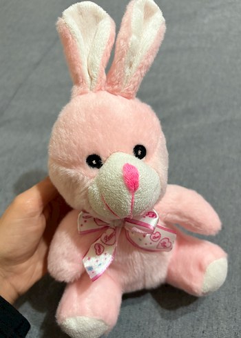 Renkli Peluş Oyuncaklar - Pembe Tavşan ve Leopar - Görsel 5