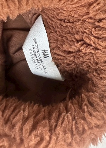 4 Yaş Beden kahverengi Renk H&M Çocuk Kürklü Ceket 4-6 yaş