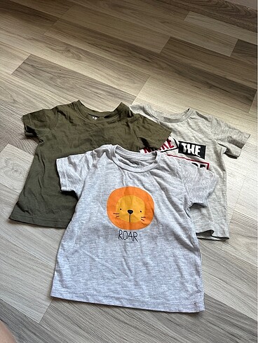 3 adet Bebek Tshirt 18-24 ay