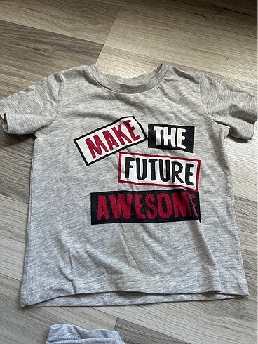 18-24 Ay Beden çeşitli Renk 3 adet Bebek Tshirt 18-24 ay