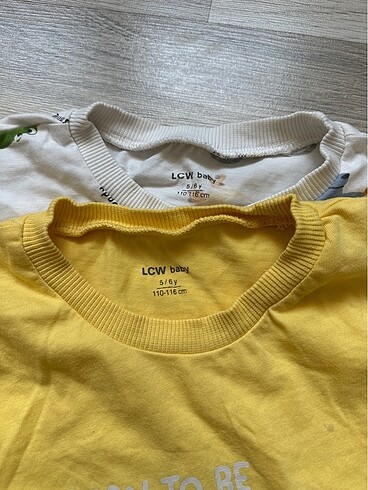 5 Yaş Beden çeşitli Renk Lc Waikiki 2 li tshirt 5 yaş