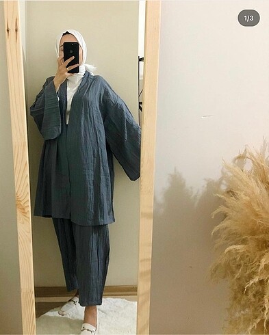 Füme Gofre Kimono Takım