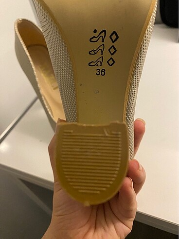 36 Beden Kalın topuklu stiletto