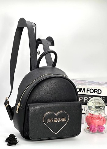 Love Moschino Love Moschino Siyah Deri Kadın Sırt Çantası