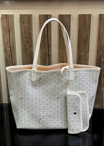 Maison Goyard Bej Desenli Kadın Omuz Çantası